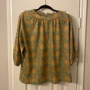 Vintage Floral and Paisley Blouse